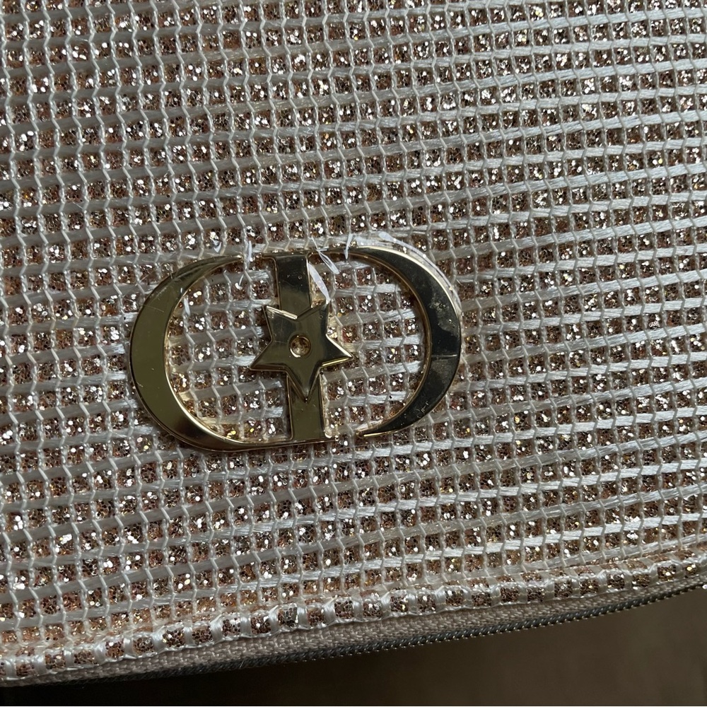 NEW Authentic Dior Gold Makeup Holiday 2025 Pouch Makeup Case Bag Clutch Handbag - Picture 3 of 13